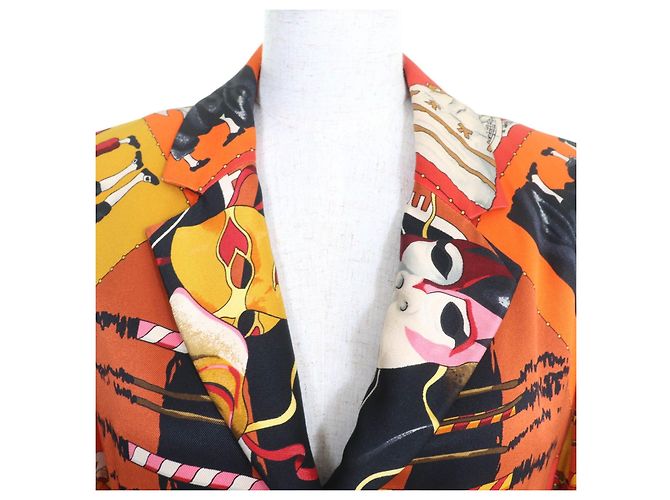 Chaqueta de seda Le Carnaval de Venecia de Hermès Multicolor - vista 4