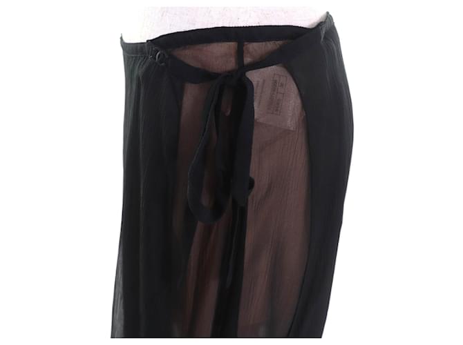 Timeless Falda de seda Chanel Negro - vista 6
