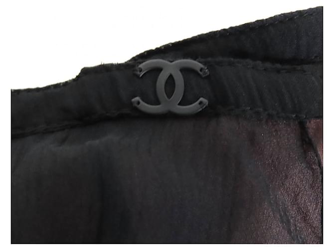 Timeless Falda de seda Chanel Negro - vista 7