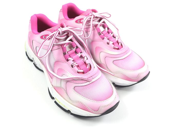Dior Leder Sneakers Pink Weiß - Ansicht 2