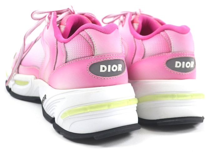 Dior Leder Sneakers Pink Weiß - Ansicht 3