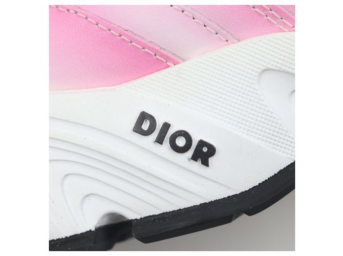 Dior Leder Sneakers Pink Weiß - Ansicht 6