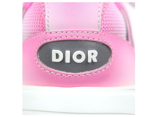 Dior Leder Sneakers Pink Weiß - Ansicht 7