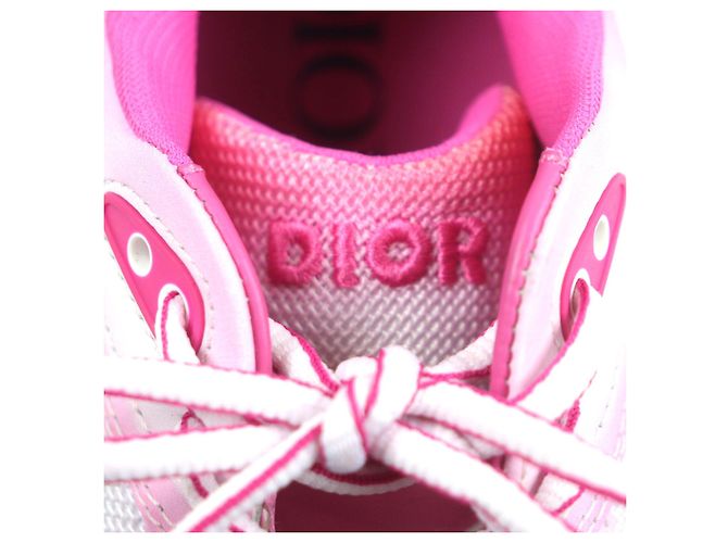 Dior Leder Sneakers Pink Weiß - Ansicht 8