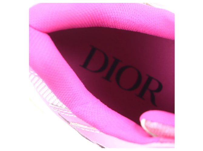 Dior Leder Sneakers Pink Weiß - Ansicht 9
