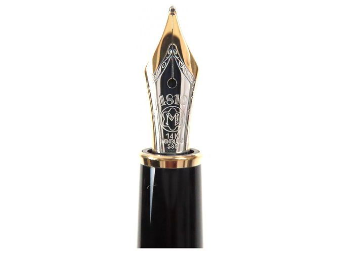 Montblanc Meisterstück 14K Füllfederhalter Schwarz - Ansicht 5