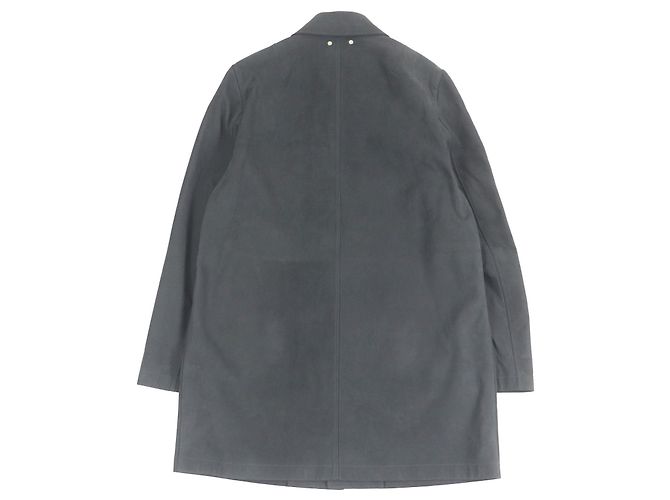 Abrigo de cuero de oveja con cierre Louis Vuitton Gris - vista 4