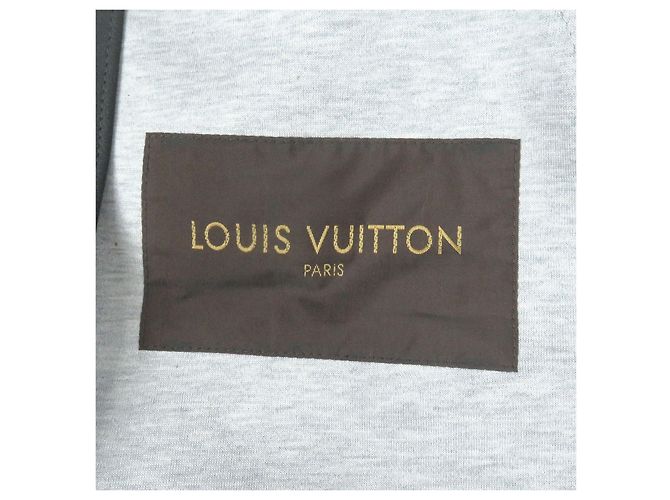 Abrigo de cuero de oveja con cierre Louis Vuitton Gris - vista 7