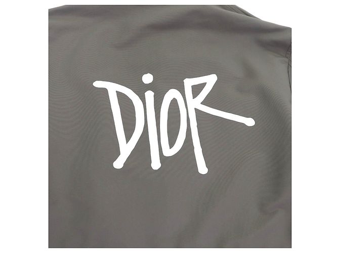 Abrigo de nylon Dior Shawn Stussy Verde Caqui - vue 6