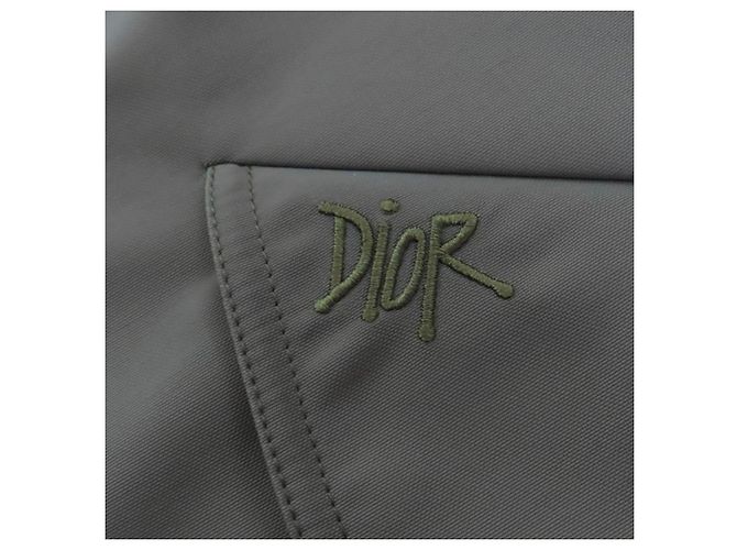 Abrigo de nylon Dior Shawn Stussy Verde Caqui - vue 7