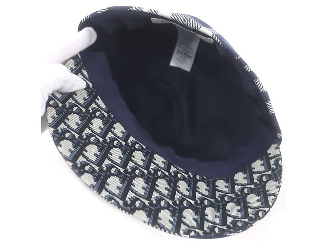 Cappellino da baseball in cotone Oblique Christian Dior Blu Blu navy - vista 4