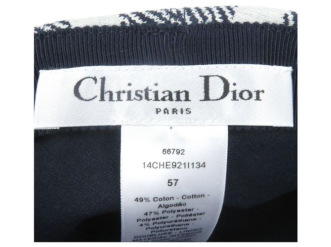 Cappellino da baseball in cotone Oblique Christian Dior Blu Blu navy - vista 6