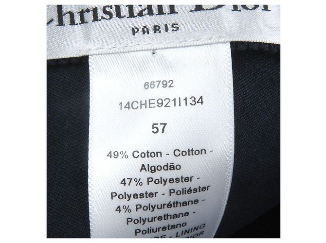 Cappellino da baseball in cotone Oblique Christian Dior Blu Blu navy - vista 7