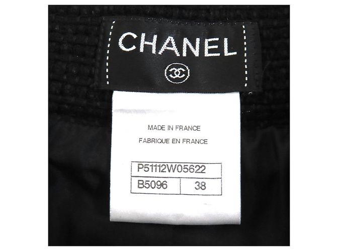 Timeless Conjunto de dos piezas de tweed de algodón con botones COCO de Chanel Negro - vista 12