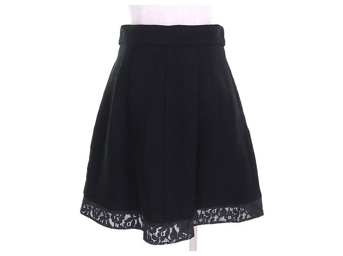 Timeless Conjunto de dos piezas de tweed de algodón con botones COCO de Chanel Negro - vista 9