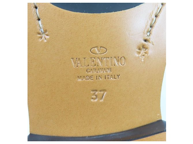 Scarpe stringate in pelle Rockstud di Valentino Garavani Nero - vista 11