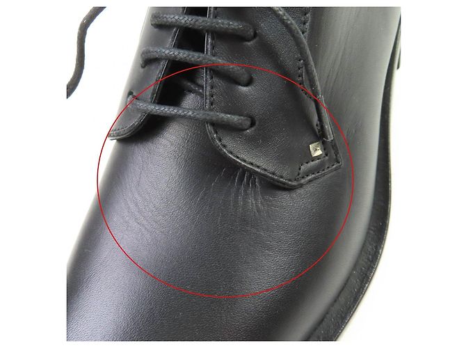 Scarpe stringate in pelle Rockstud di Valentino Garavani Nero - vista 13