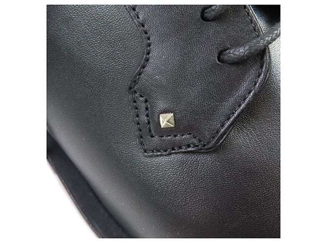 Scarpe stringate in pelle Rockstud di Valentino Garavani Nero - vista 8
