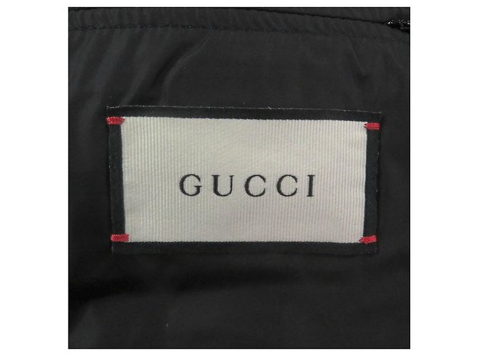Abrigo de plumas de nylon y lana GG Jacquard de Gucci Negro - vista 7