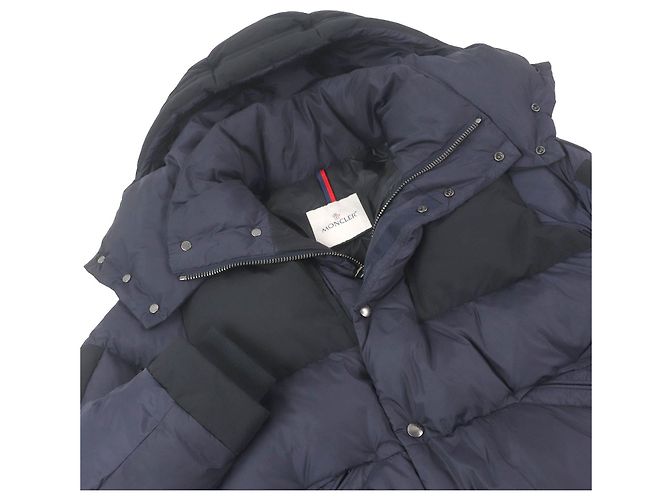 Moncler JOFFE GIUBBOTTO Nylon Polyester Down Jacket Blue Navy blue - view 2