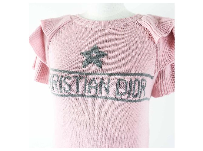 Jersey de cachemira Christian Dior 344S13BM003 Castaño Rosa - vista 4
