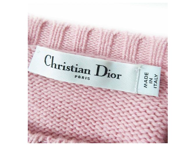 Jersey de cachemira Christian Dior 344S13BM003 Castaño Rosa - vista 6