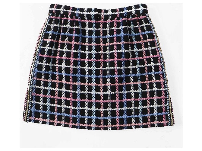 Timeless Falda de tweed de algodón y poliamida Chanel 22 Runway Negro - vista 3