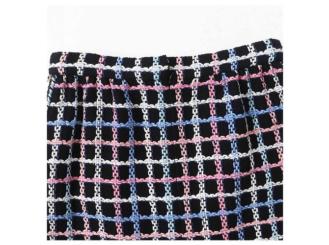Timeless Falda de tweed de algodón y poliamida Chanel 22 Runway Negro - vista 4