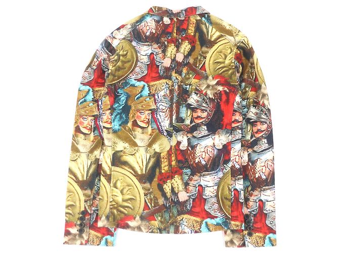 Dolce & Gabbana Giacca in lino e cotone nera Dolce&Gabbana Multicolore - vista 4