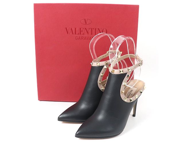 Pumps in pelle Rockstud Valentino Garavani Nero - vista 2