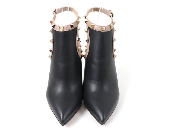 Pumps in pelle Rockstud Valentino Garavani Nero - vista 4