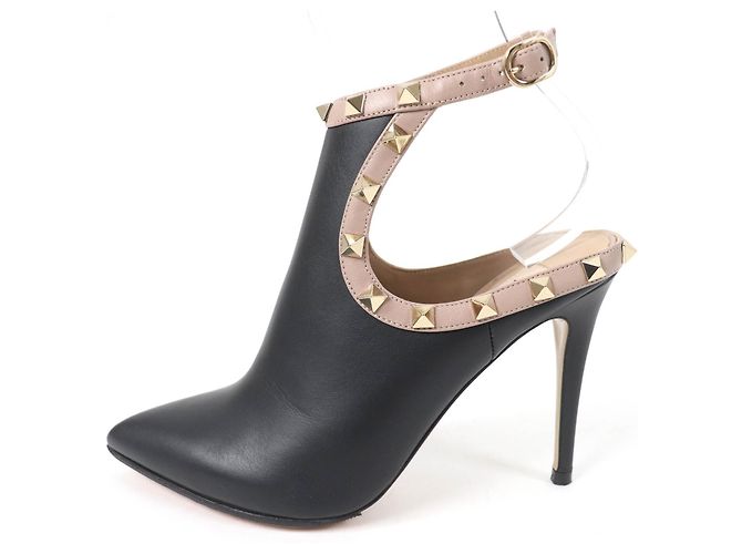 Pumps in pelle Rockstud Valentino Garavani Nero - vista 5