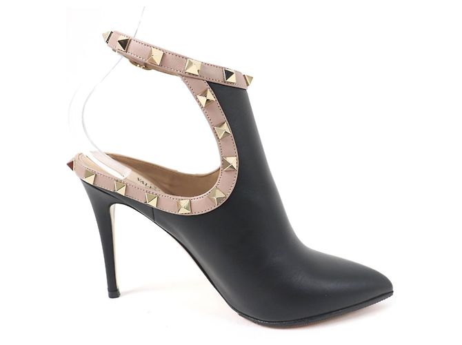 Pumps in pelle Rockstud Valentino Garavani Nero - vista 6