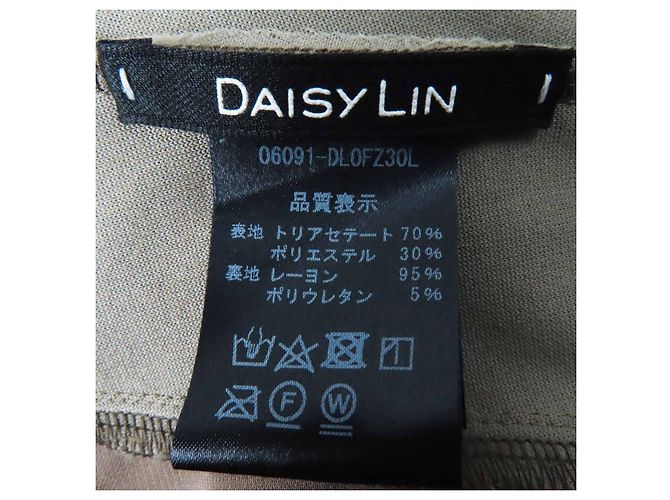 Autre Marque DAISY LIN Einteiler aus Triacetat-Velours Daisy Summer Grün Khaki - Ansicht 5
