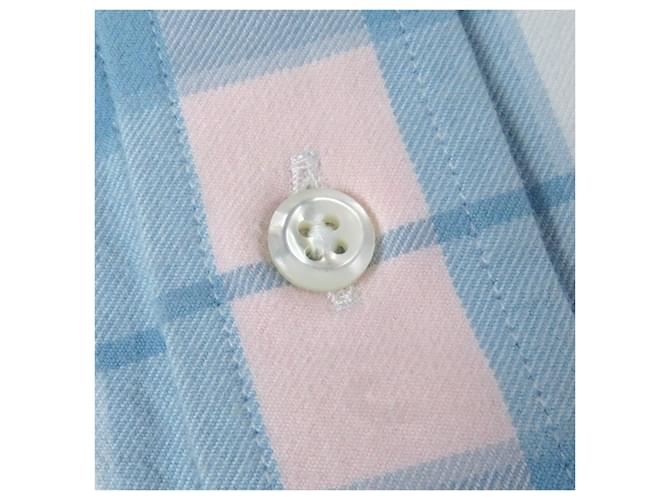 Camisa de algodón Thom Browne MWL272A Rosa Azul - vista 4