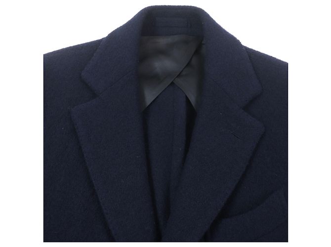 Autre Marque Lardini Chester Mantel aus Wolle und Acetat Blau Marineblau - Ansicht 2