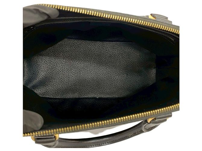 Triomphe Céline Borsa a mano Celine Macadam Trionf Leather Marrone Nero - vista 10