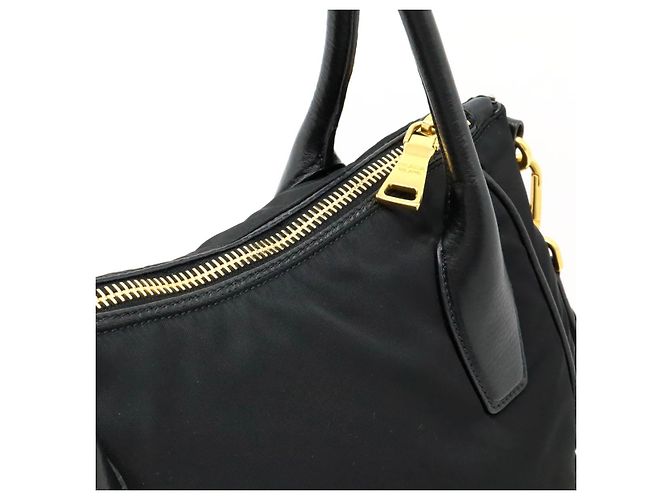 Tote Bolsa 2 em 1 de nylon Prada BR4992 Preto - vista 5