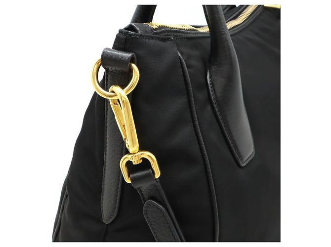 Tote Bolsa 2 em 1 de nylon Prada BR4992 Preto - vista 7