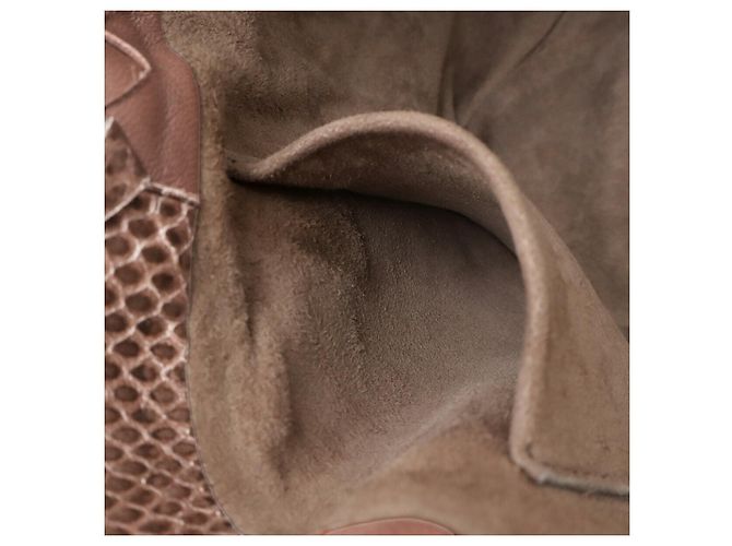 Bottega Veneta Cabat Ayers Leder Python 2-Wege Tote Bag Braun - Ansicht 6
