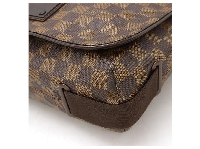 Borsa a spalla Damier Brooklyn MM di Louis Vuitton Marrone - vista 3