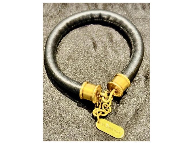 Bracciale Burberry con Pendente Nero D'oro - vista 4