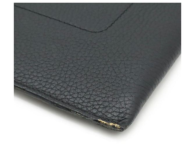 Clutch Bag Pochette Envelope in Pelle Taurillon Louis Vuitton Nero - vista 8