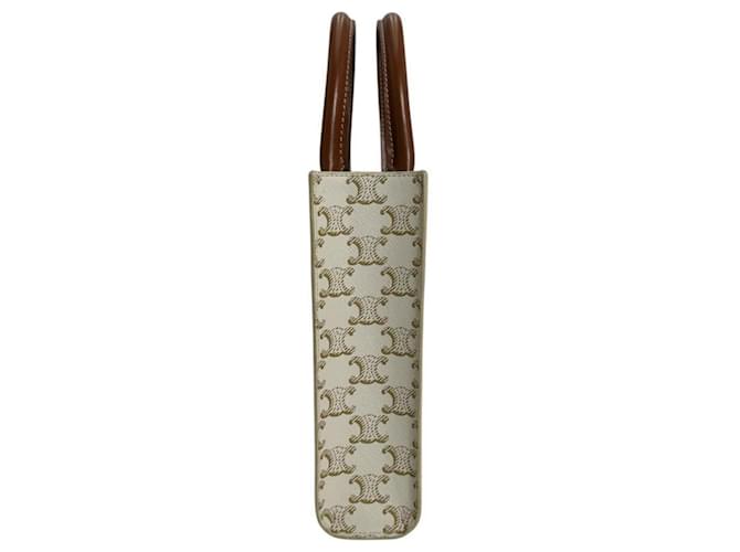Céline Celine Mini Partial Cabas Triomphe Handtasche Weiß - Ansicht 4