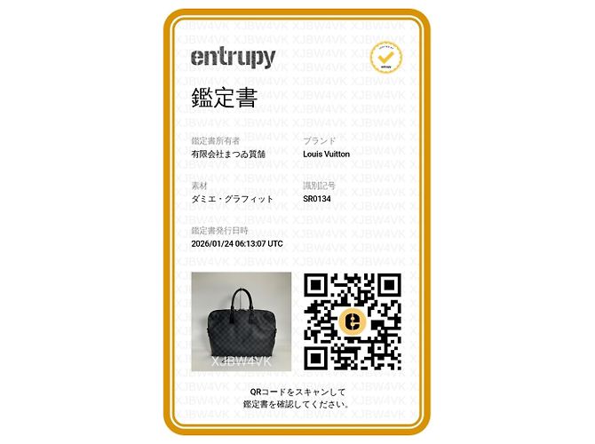 Malette Louis Vuitton Damier Graphite Noir - vue 17
