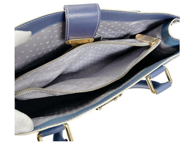 Borsa a mano in pelle Suhali Louis Vuitton Blu - vista 12