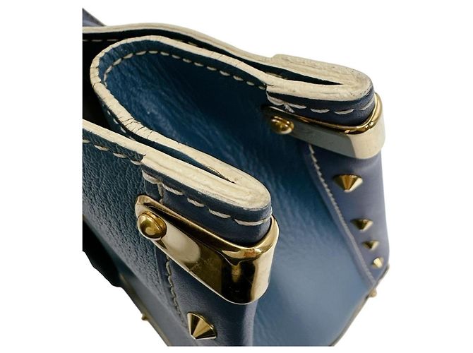 Borsa a mano in pelle Suhali Louis Vuitton Blu - vista 17
