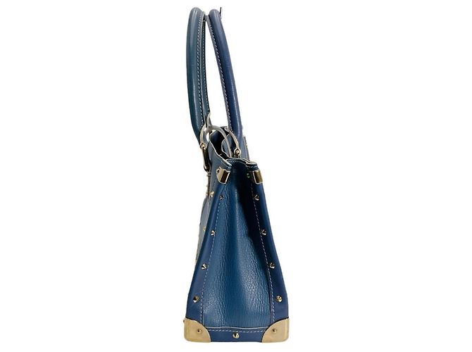 Borsa a mano in pelle Suhali Louis Vuitton Blu - vista 3