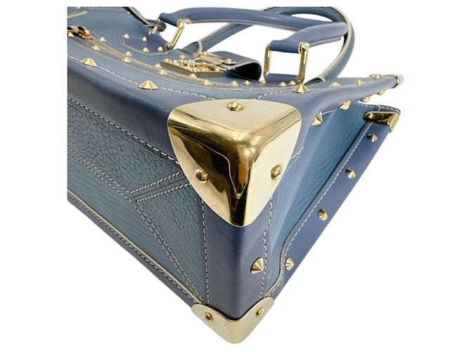 Borsa a mano in pelle Suhali Louis Vuitton Blu - vista 5
