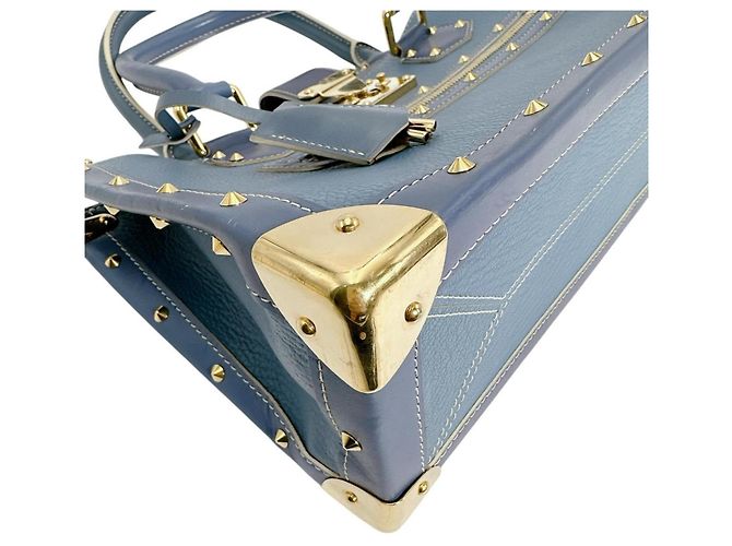 Borsa a mano in pelle Suhali Louis Vuitton Blu - vista 6